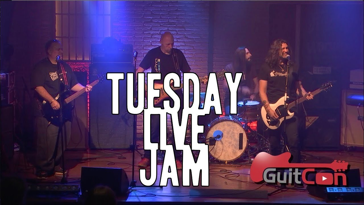 GuitCon Live Jam Tuesday Night with Dan and Mick and Mary Spender