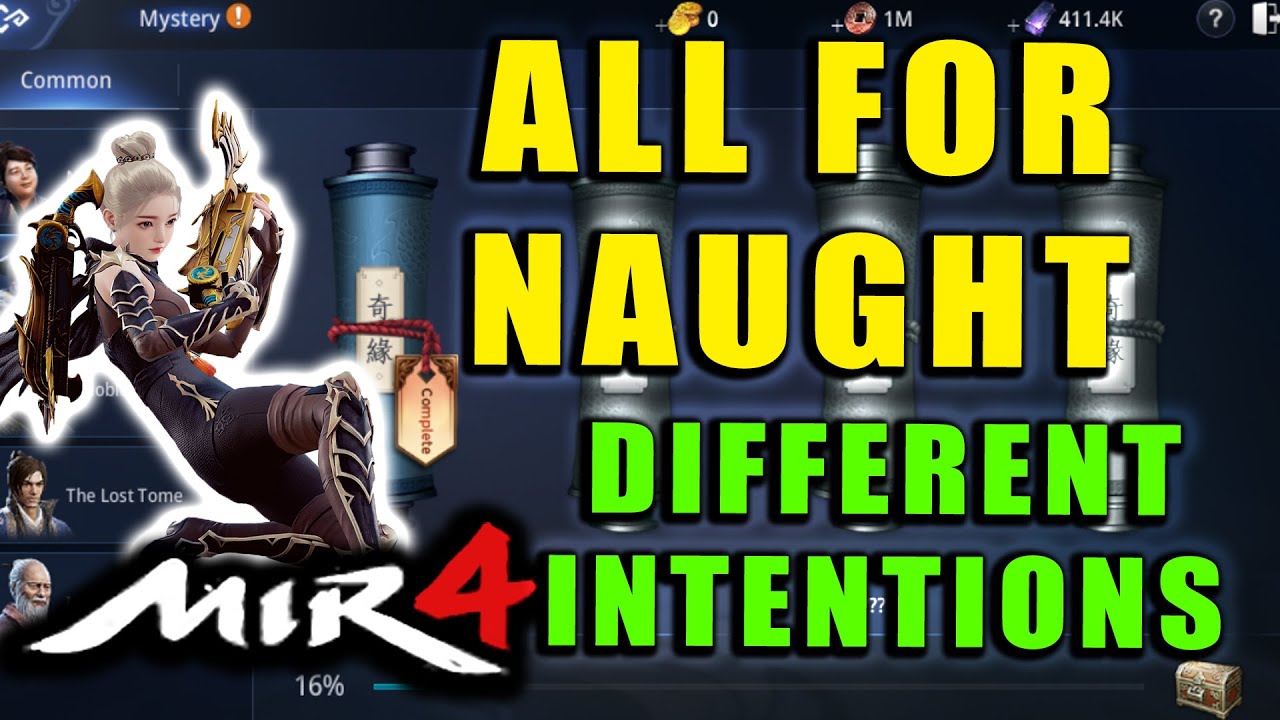 MIR4 - All for Naught - Different Intentions Guide! Mystery Scroll Quest Walkthrough!