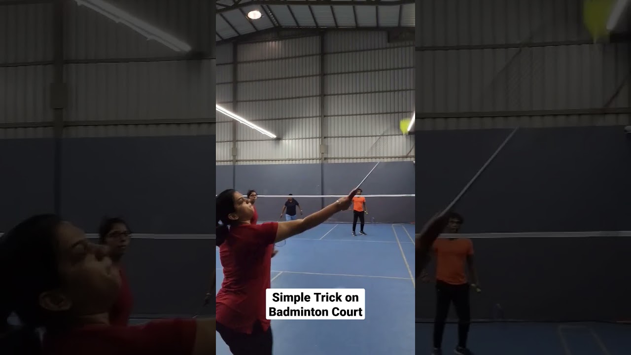 Simple Trick on #badminton Court #partnership plan well in advance your moves #badmintontraining
