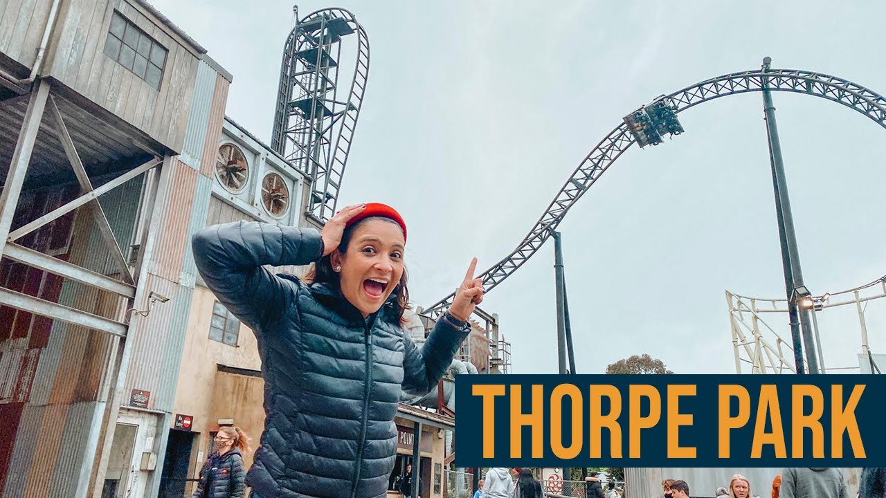 TRINTEI num parque de diversões na Inglaterra | THORPE PARK