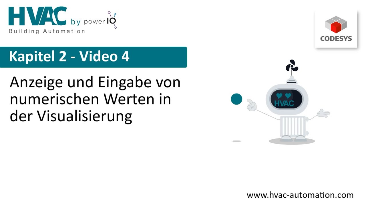 2.4 - HVAC Automation CODESYS: Anzeige und Eingabe von numerischen Werten in der Visualisierung