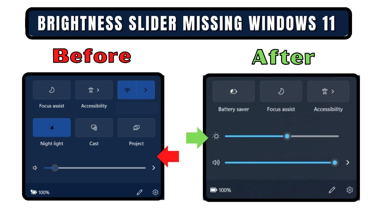 How to Fix Missing Screen Brightness Slider Option in Windows 11