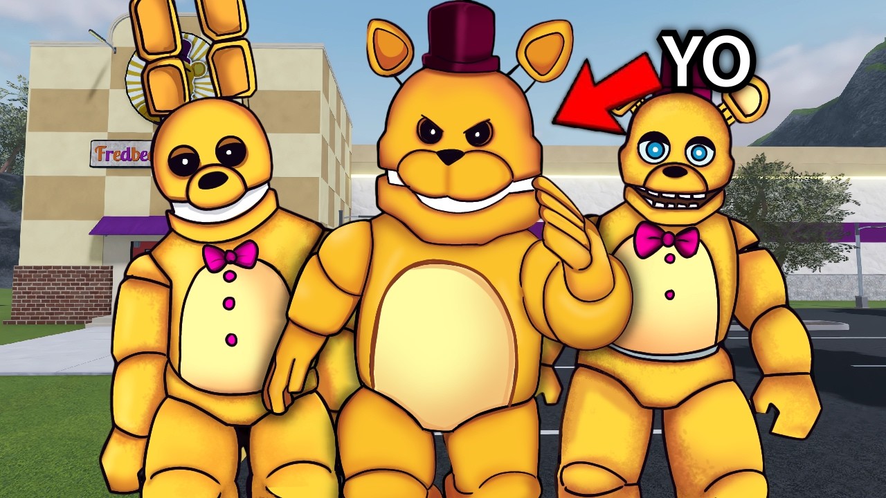 Jugando Como El Fredbear Más Rapido de FNAF en ROBLOX