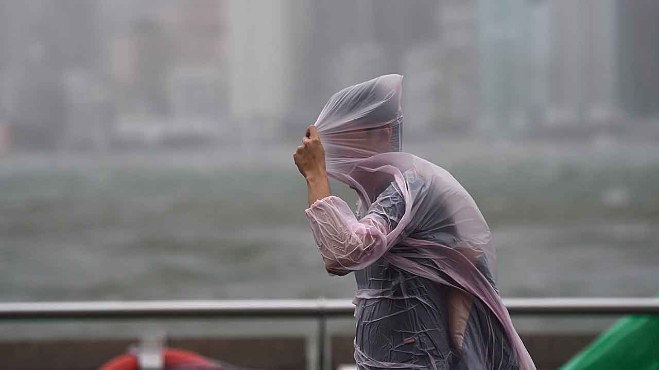 Typhoon Hato moving westwards in China, as HK downgrades warning