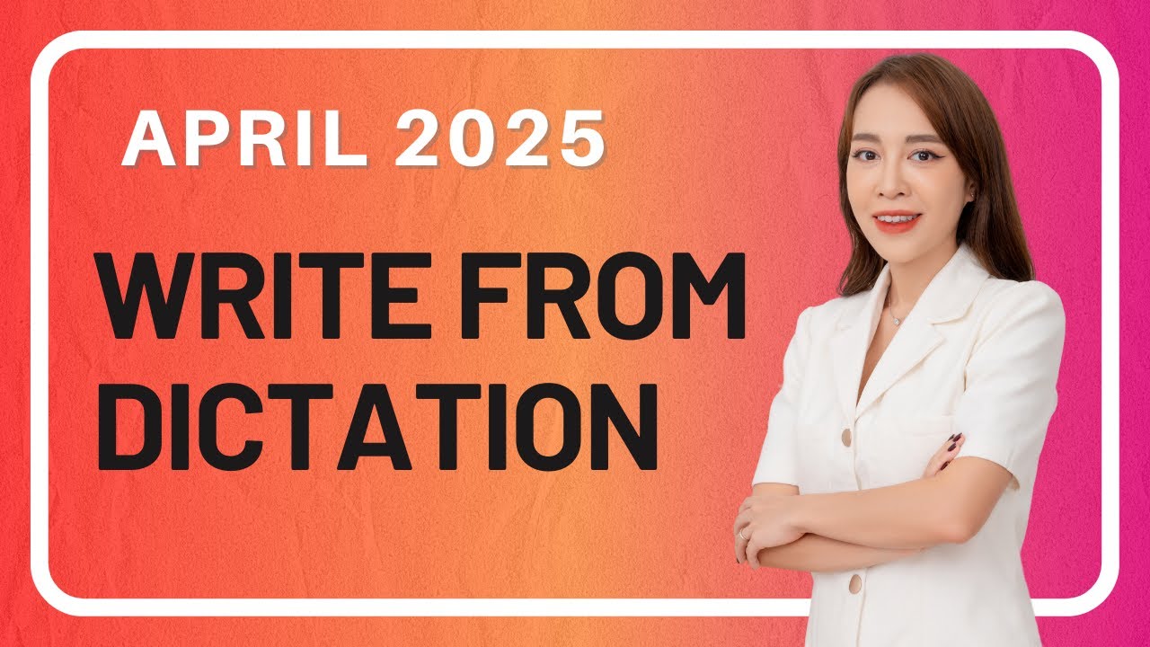 April Write From Dictation - PTE Prediction Questions 2025