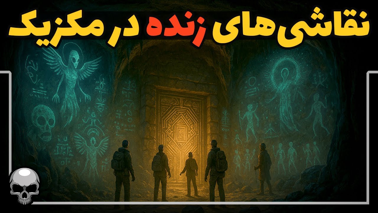کشف نقاشی‌های دیواری زنده در غارهای مکزیک