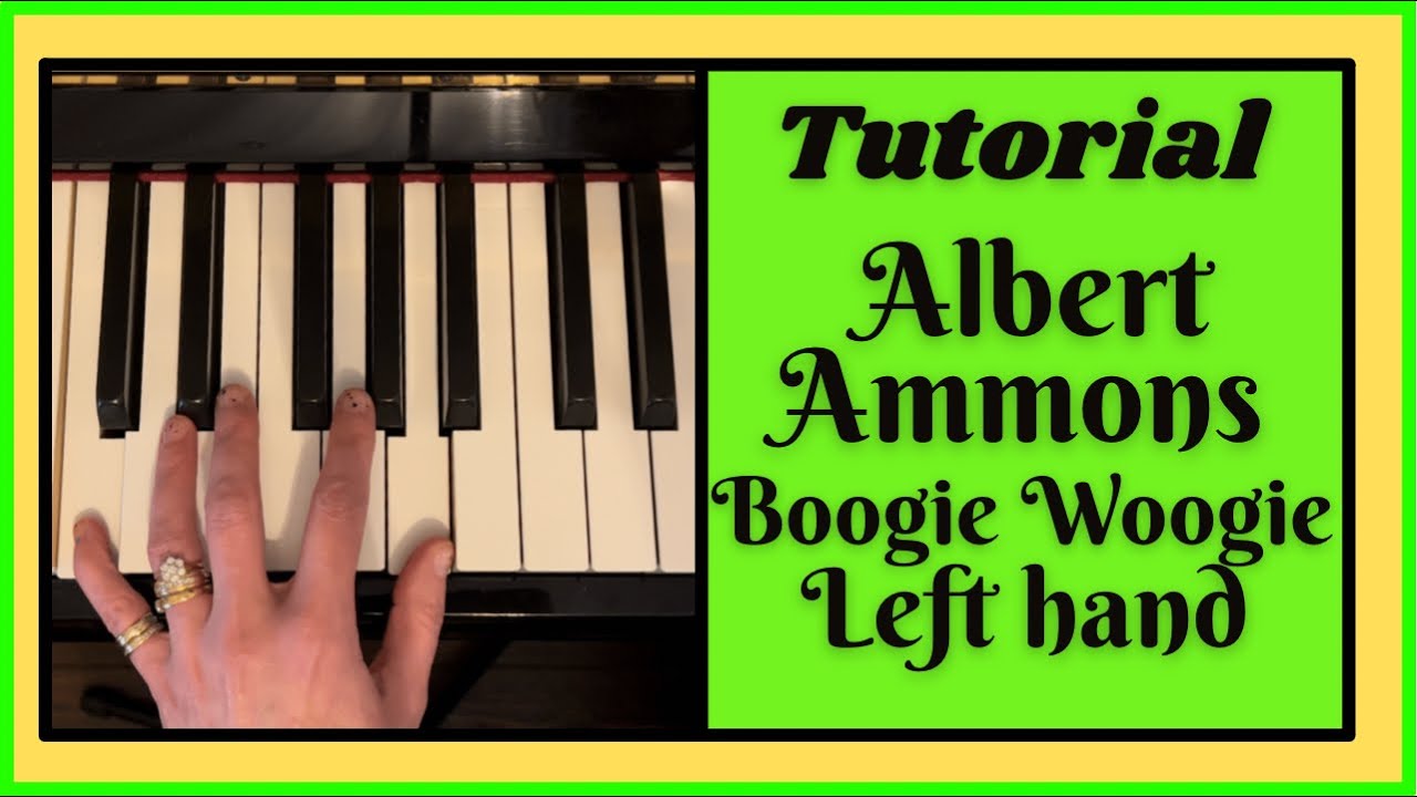 How to play Boogie Woogie . Left hand tutorial. Albert Ammons left hand. Sheet music available