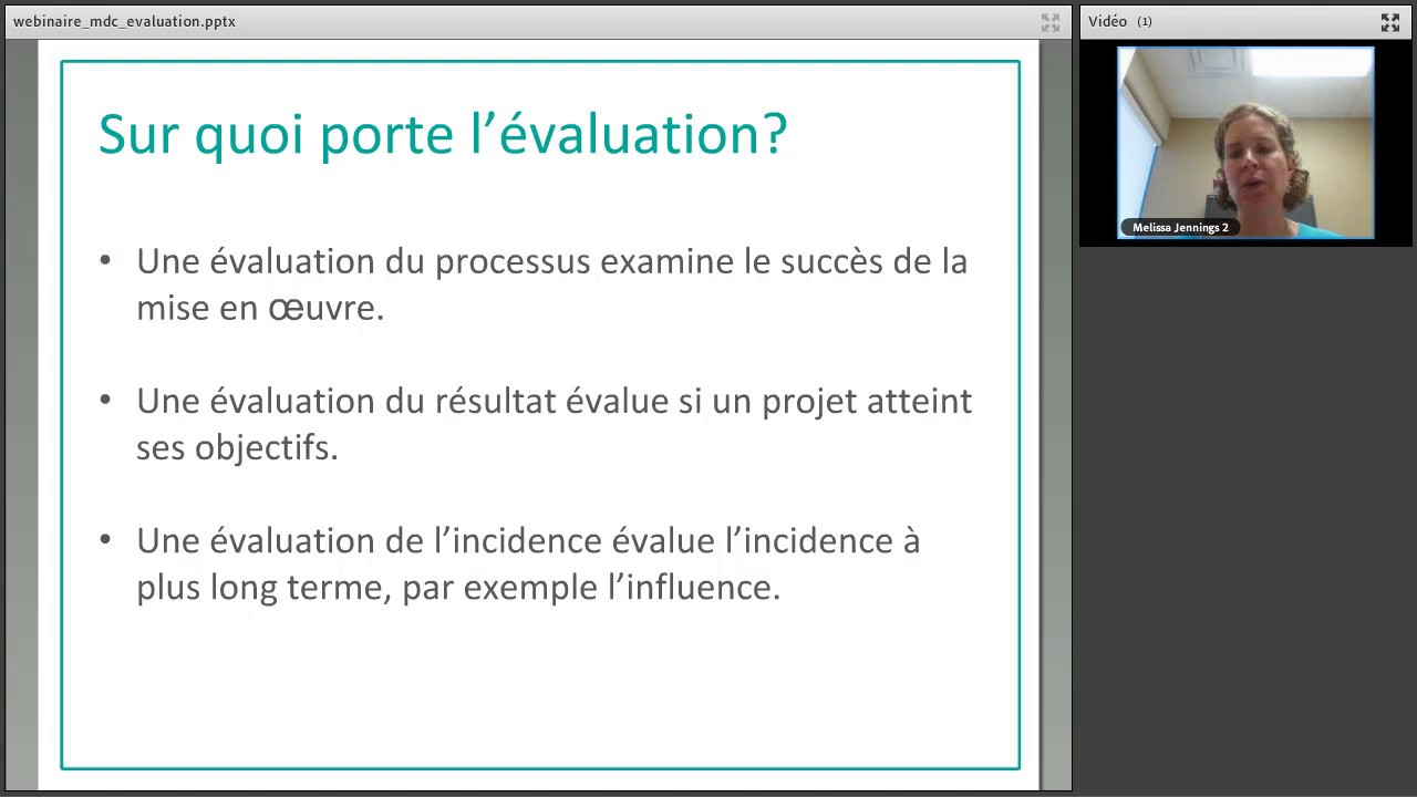 Mobilisation des connaissances - Évaluer nos actions