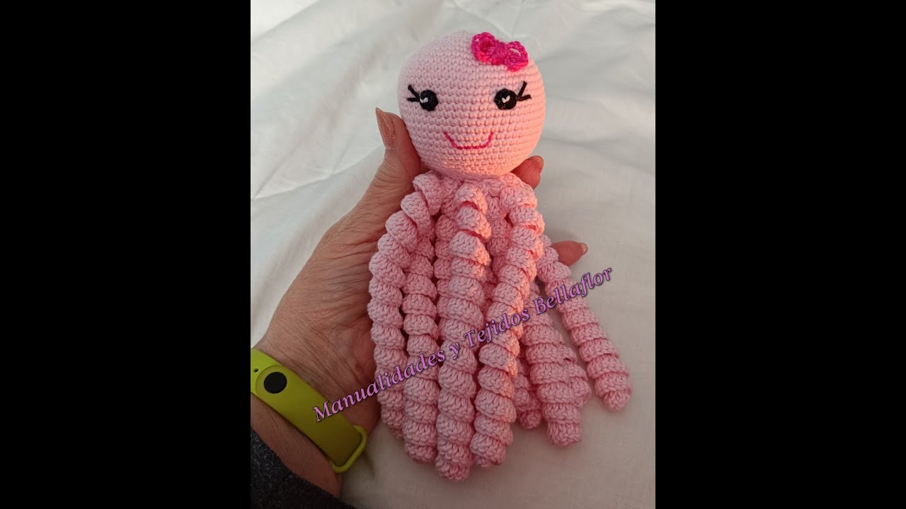 PULPITA ROSA AMIGURUMI PASO A PASO