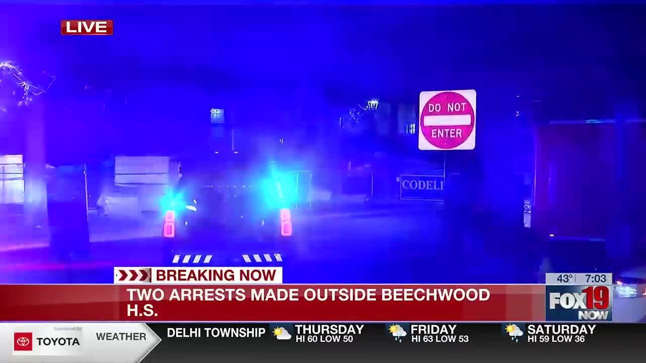 2 arrested outside of Beechwood High School