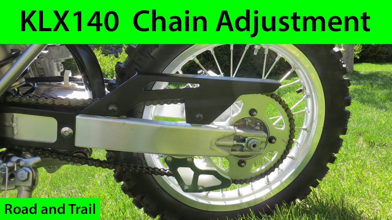 Kawasaki KLX140 Chain Adjustment