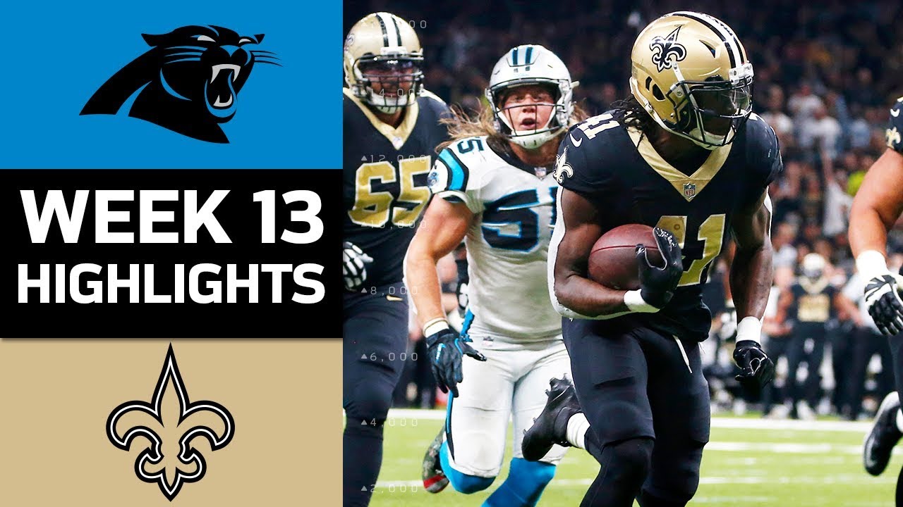 Panthers vs. Saints | NFL Week 13 Game Highlights