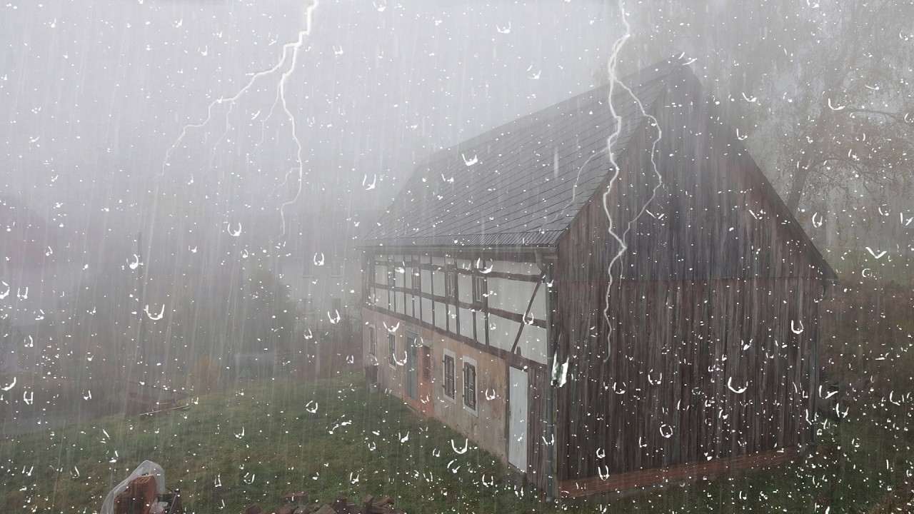 Lluvia Intensa y Viento en Tormenta Nocturna | Duerme Profundamente y Elimina el Insomnio