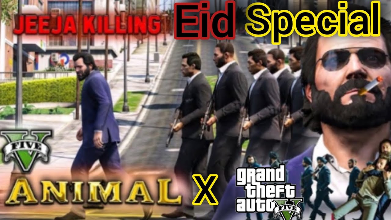 Eid special GTA5 x Animal movie video//Animal x GTA5// Eid Mubarak ♥️Credit : T-Series ‪