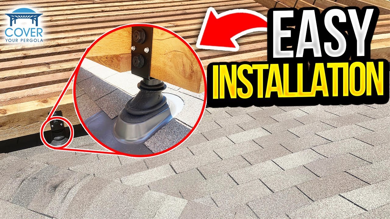 Using SkyLift Roof Riser For Pergola Attached To House | Cover Your Pergola