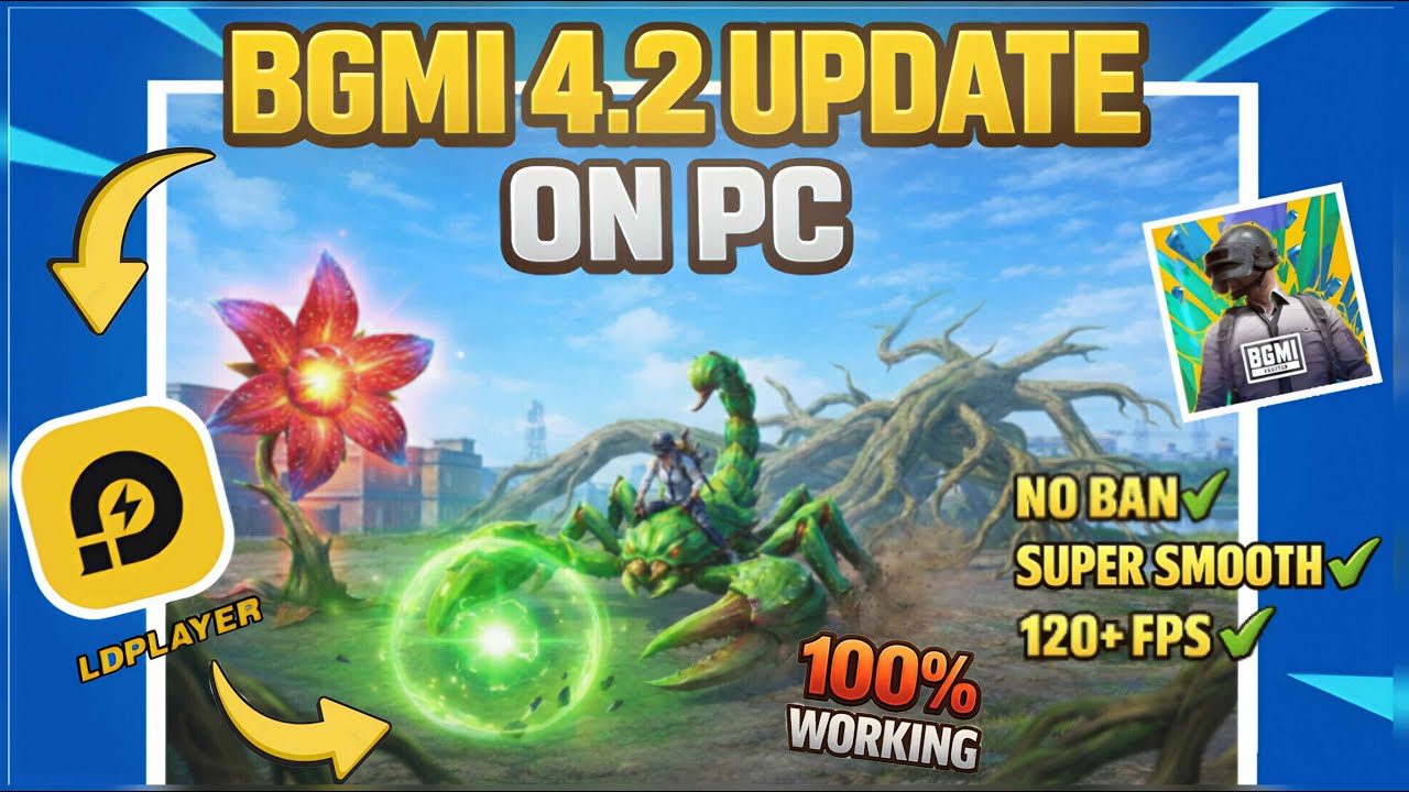 Play BGMI on PC WITHOUT Lag 🔥 LDPlayer Emulator Guide | BGMI 4.2 Update