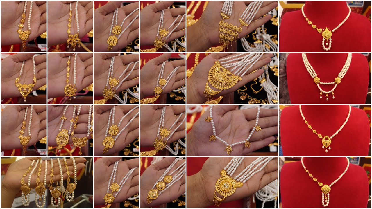 মাত্র ১ গ্রাম থেকে ভাইরাল পুতিহার & পার্ল সিতাহার 😍 Lightweight Gold Jewellery Collections