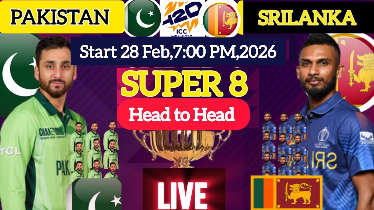 Pakistan vs Srilanka Match 50 | ICC T20 World Cup 2026 Match 50 | PAK vs SL Match Live