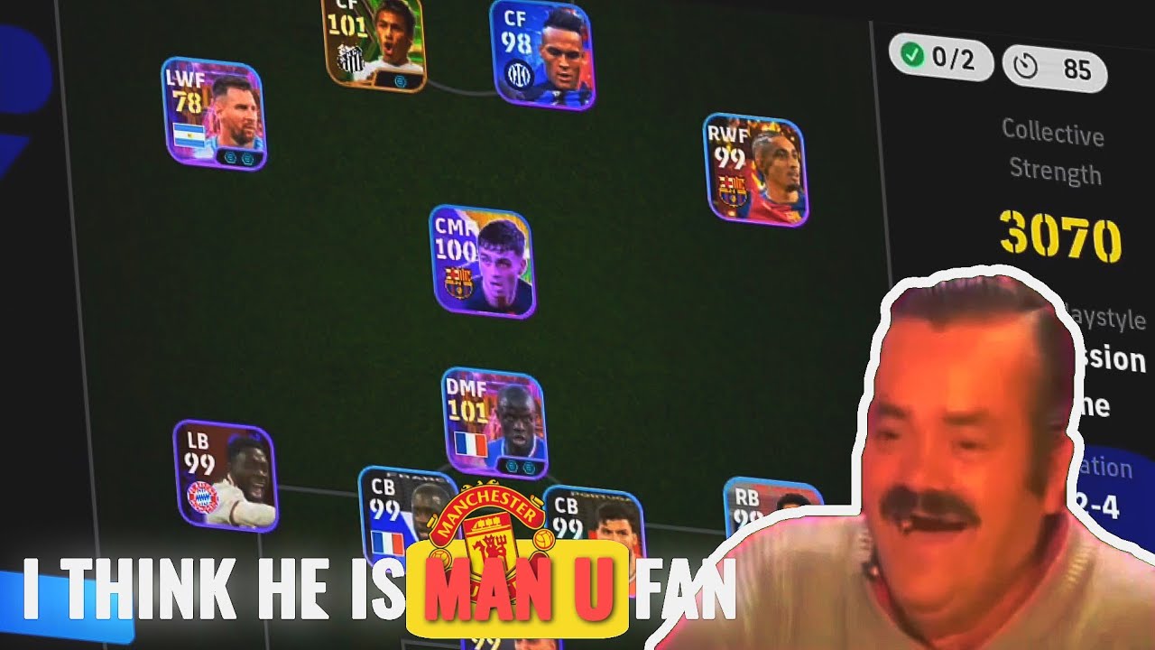 When Man United Fan meet efoootball... 😆 Watch till the end😂