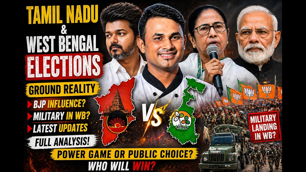 &ldquo;Tamil Nadu & West Bengal Elections 🇮🇳 | Ground Reality + Power Game Explained&rdquo; #tamilnaduelections