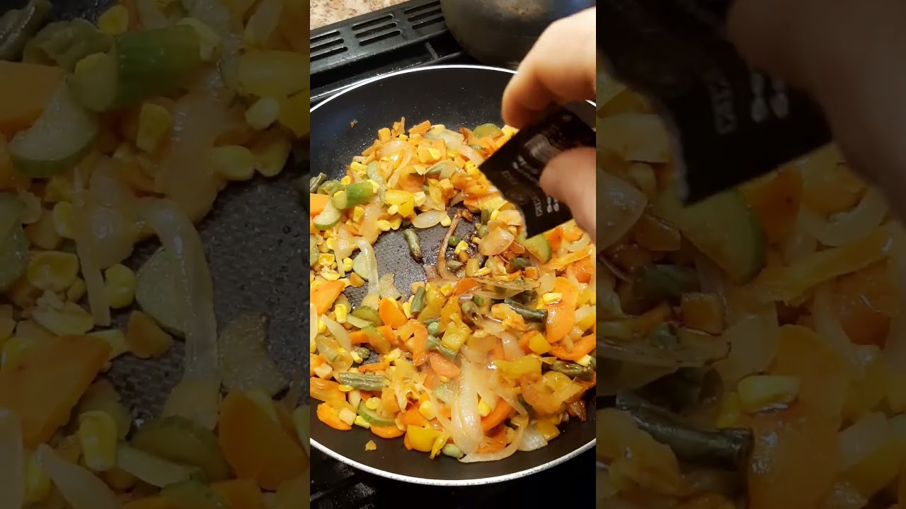 Овощное рагу без мяса, быстро и полезно.