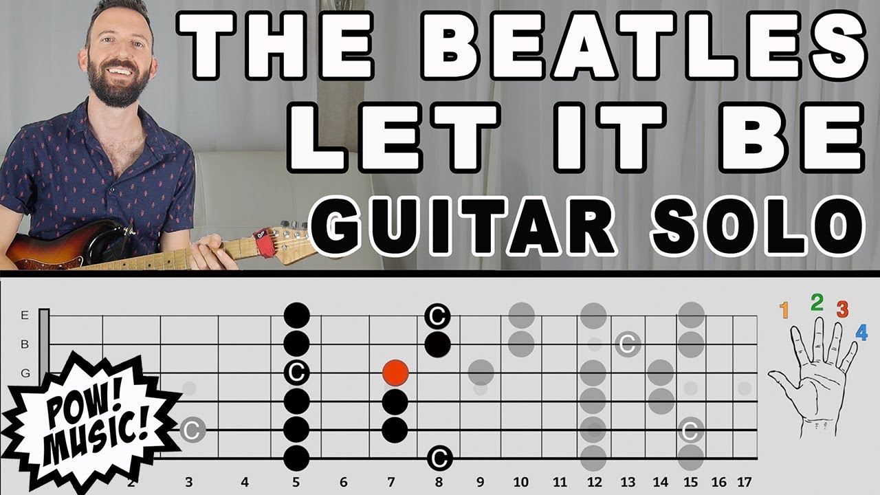 «Let It Be» группы The Beatles — Гитарное соло — Урок и исследование (Как играть/Обучение)