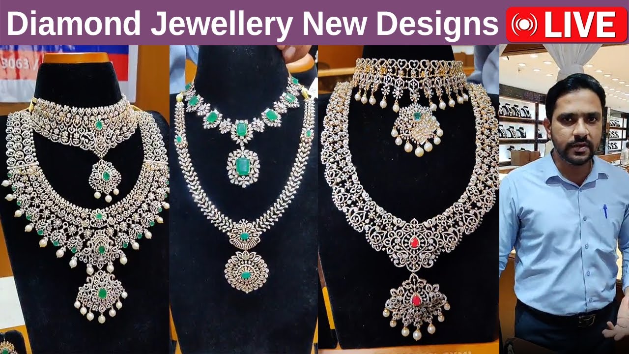 DIAMOND JEWELLERY Latest Collection  | Mlj Gold@brideessentials#diamondnecklaces #mljgold #goldprice