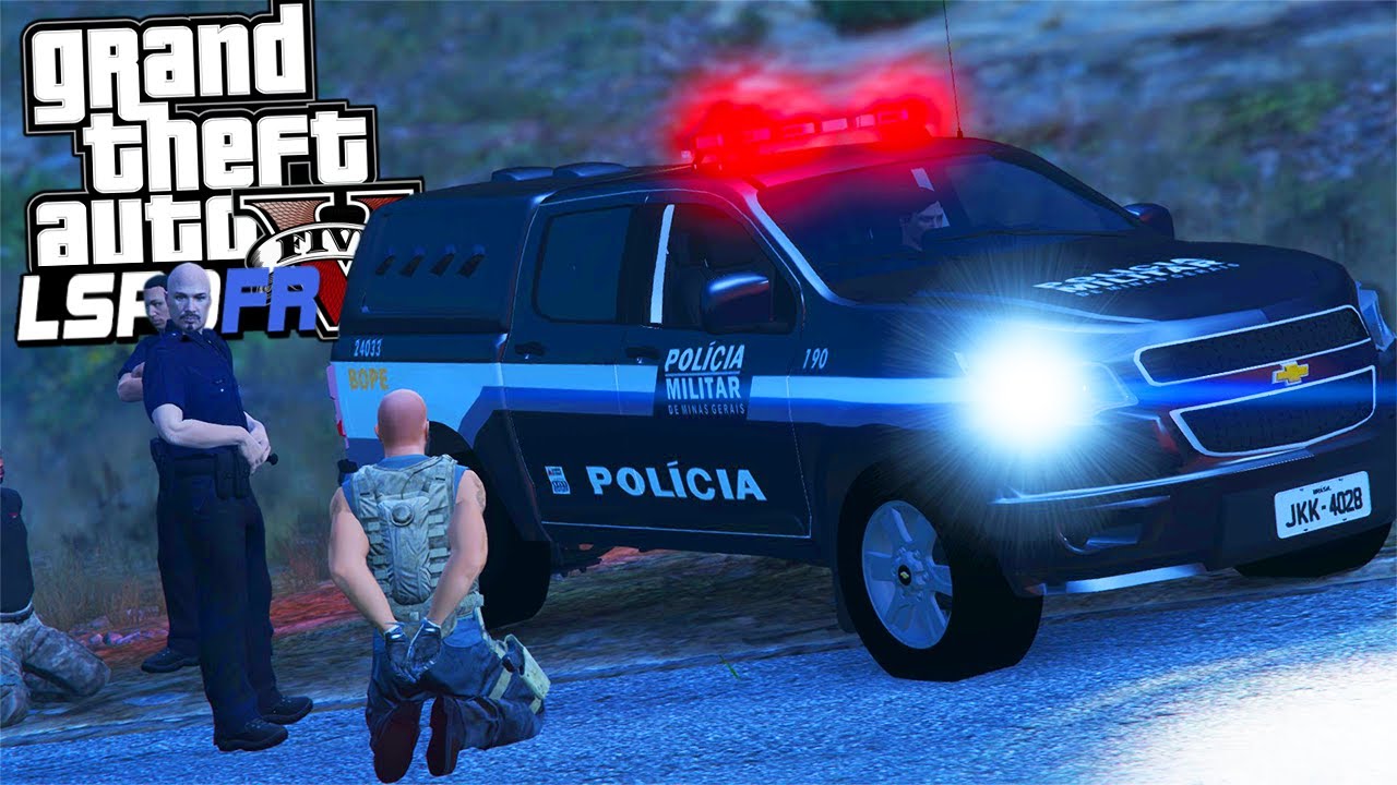 ASSALTO A BANCO QUASE PERFEITO  - GTA V Rotina Policial -  PMMG force games