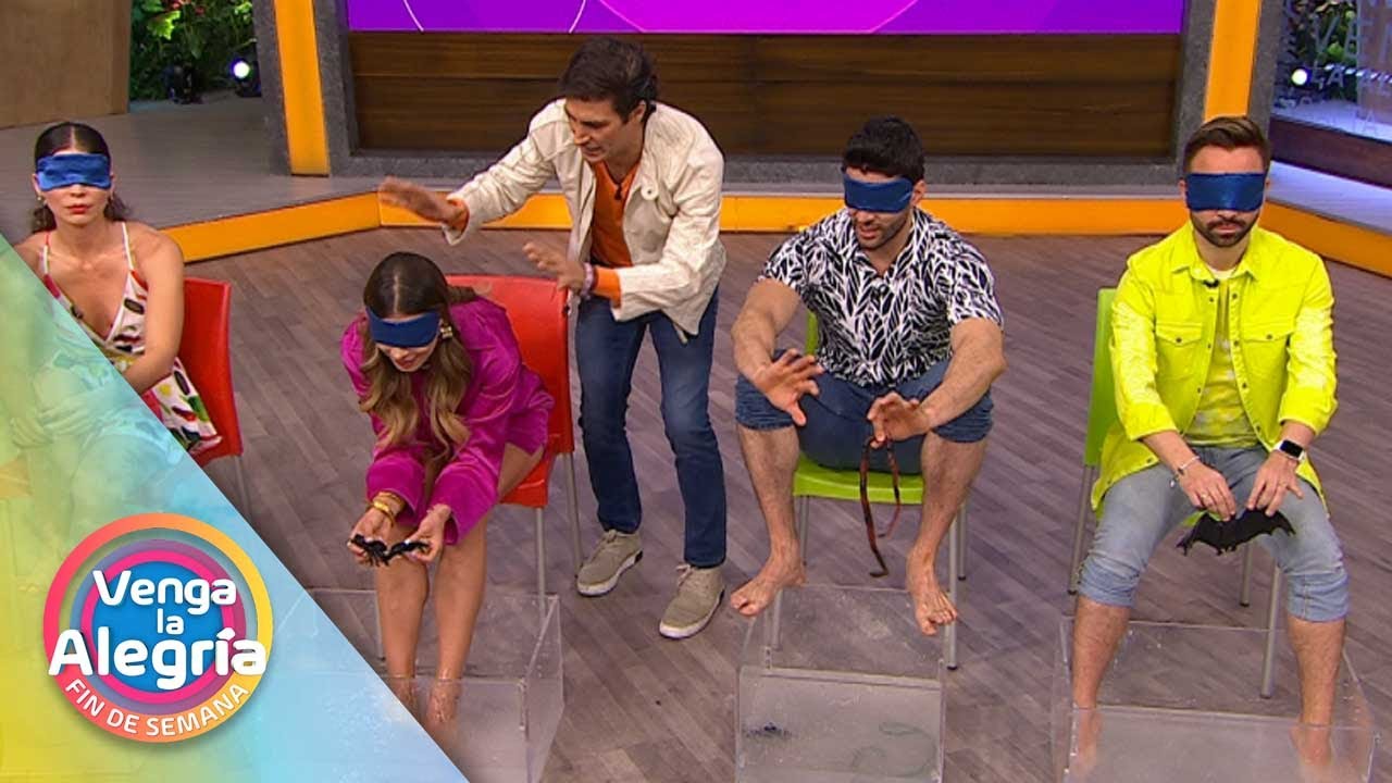 ¡Usamos los pies para adivinar el objeto que está en la tina! | Venga La Alegría
