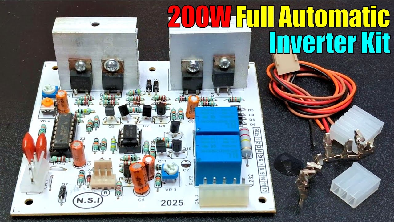200W Fully Automatic Inverter Kit Testing From Elexify Rs:350/- - Waveform Testing - Gyan Unboxer TV