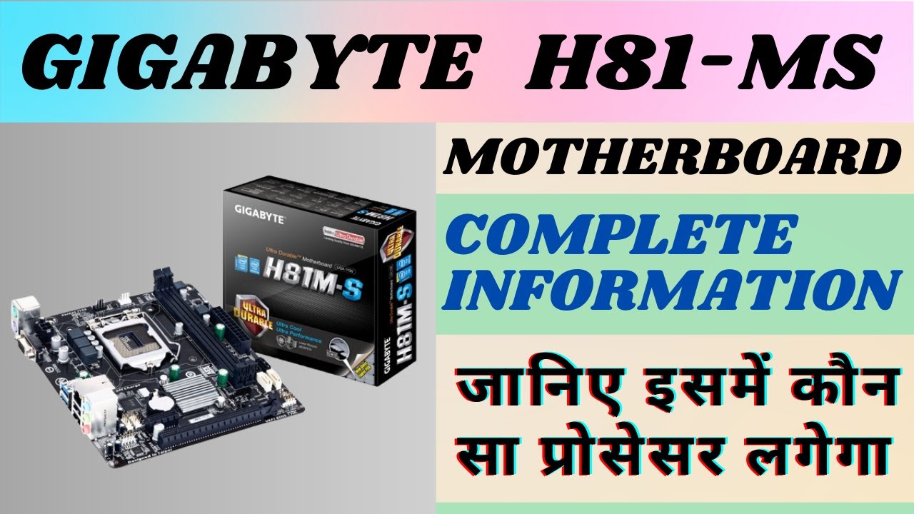 Gigabyte H81-MS mother board Full Details