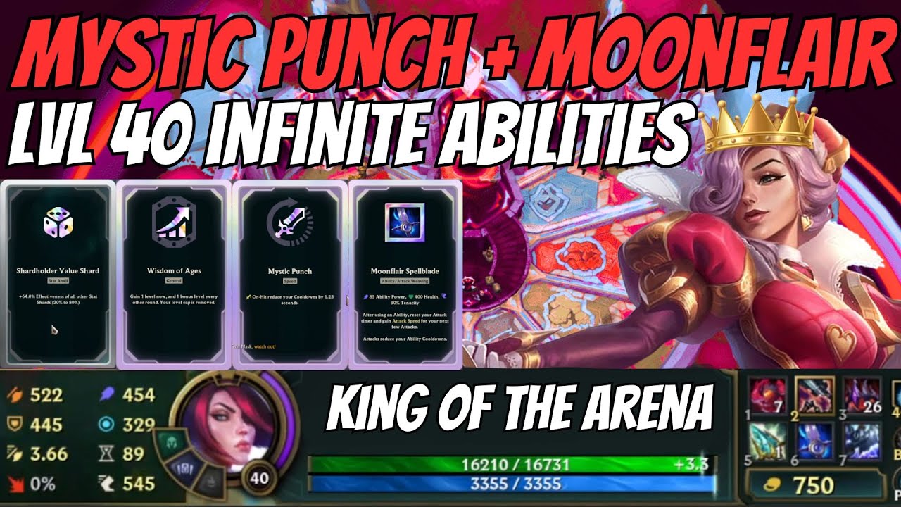 LVL 40 + Mystic Punch + Moonflair for INFINITE ABILITIES ULT INCLUDED! King Of The Arena