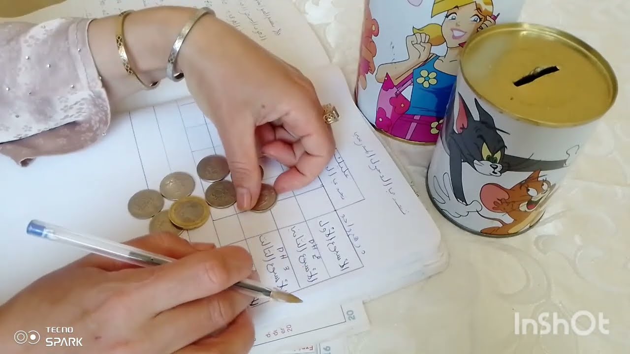 التوفير ثم التوفير 🤑تحدي دخول مدرسي 🤑بهاد الجدول  ديال الدرهم تجمعي فلوس المدرسة كوني حارة وقافزة💵