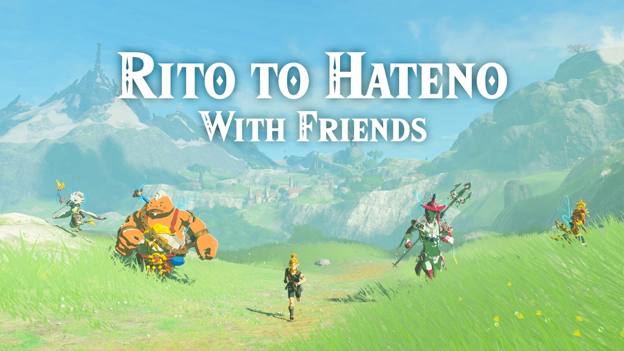 Rito to Hateno with Friends - Tears of the Kingdom - Treadmill Run Along