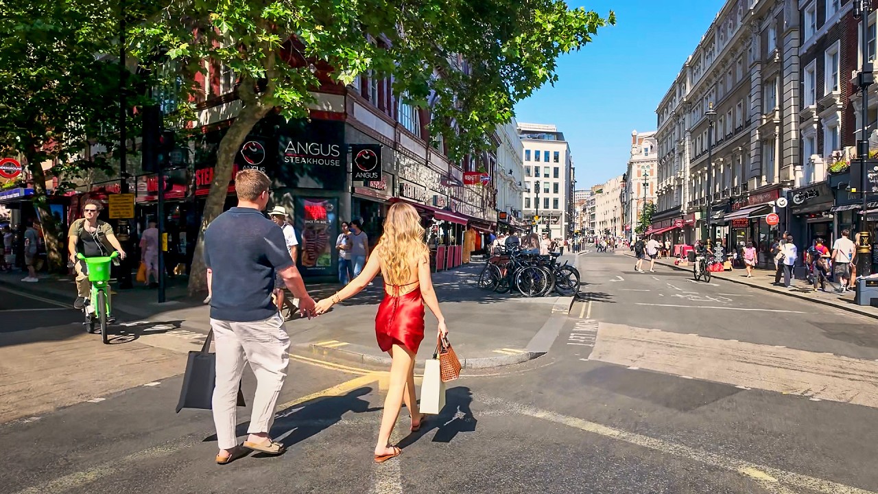 LONDON HEATWAVE! 🥵 33&deg;C Blazing Bank Holiday London Walk | 4K HDR