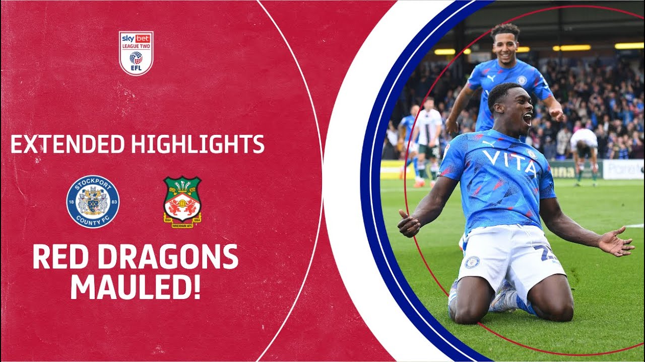 RED DRAGONS MAULED! | Stockport County v Wrexham extended highlights