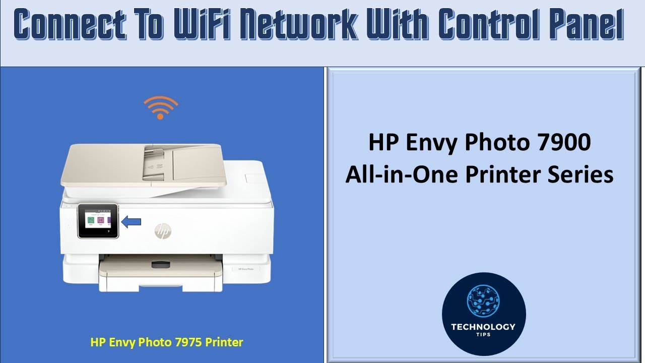 Как подключить принтер HP Envy Photo 7975 All in One к беспроводной сети