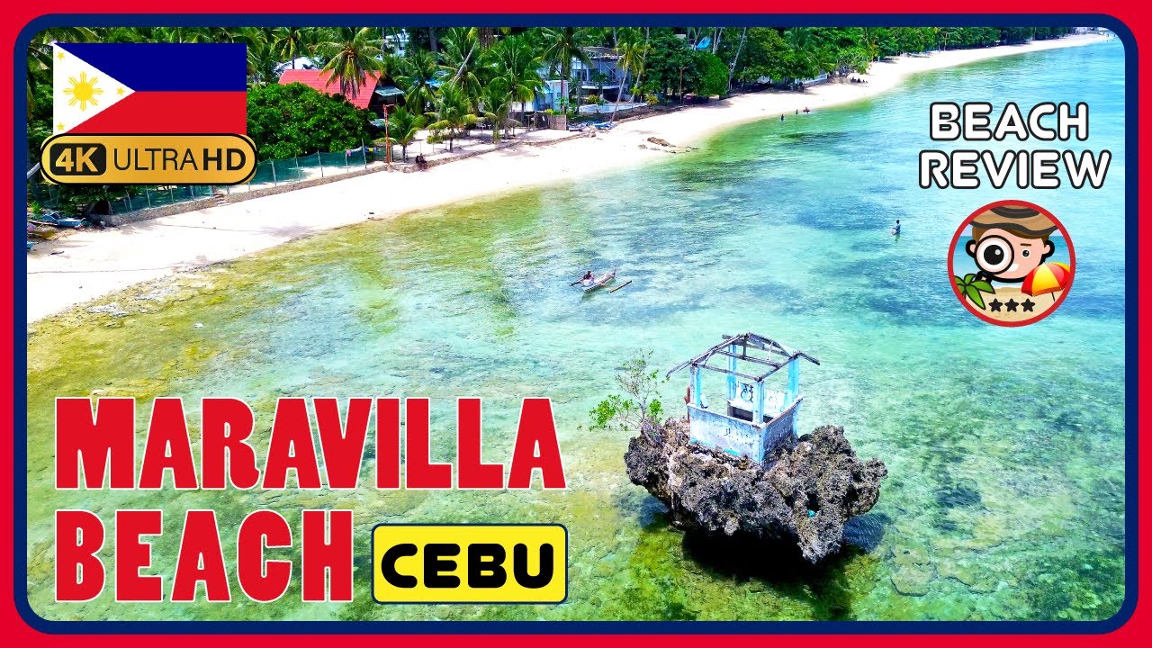 Maravilla Beach Tabuelan (Unique serene spot!) CEBU 4K Walking Tour / 4K Beach Walk