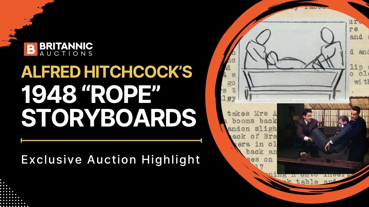Alfred Hitchcock's "Rope" Storyboards, 1948 | Auction Highlight