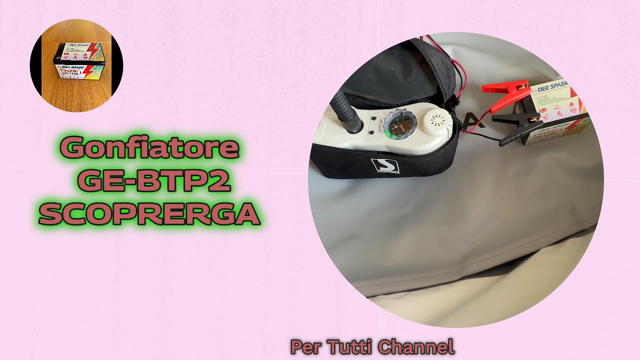 Gonfiatore aggiornato  per gommoni e SUP GE-BTP2 #oututdoor