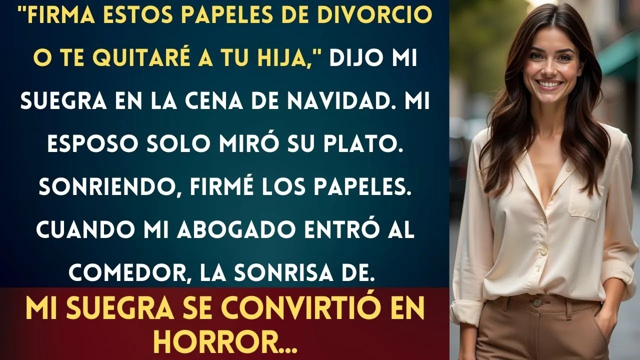 Mi Suegra Me Hizo Firmar un Contrato de Divorcio en la Cena de Navidad—¡Pero No Sabía Que Ya Era...