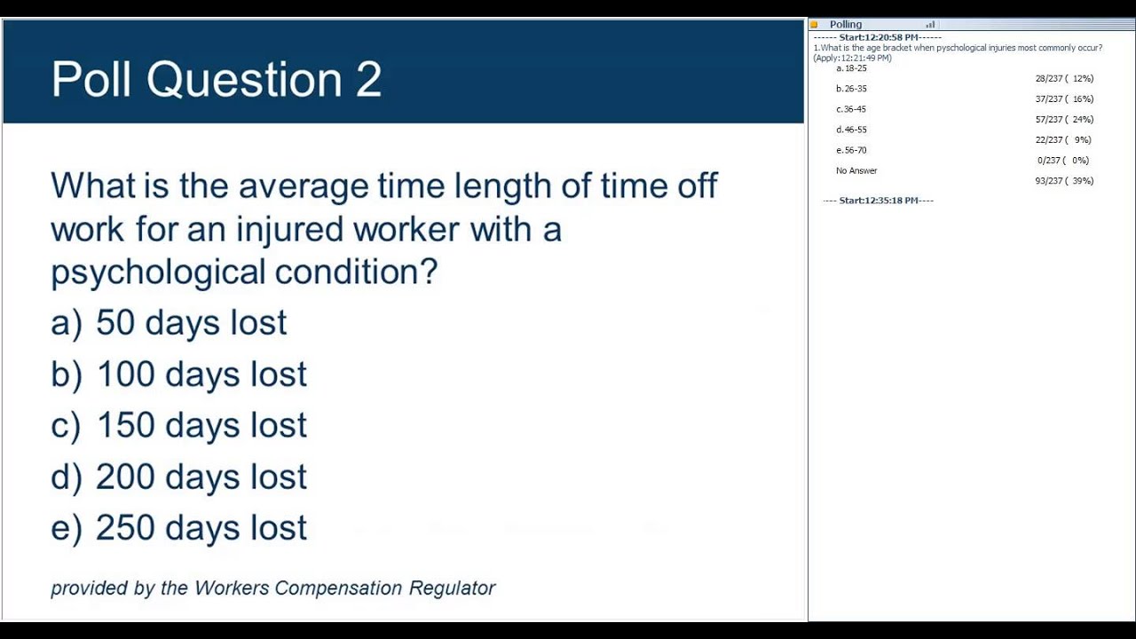 Pitfalls in psychological injuries and how to optimise return to work