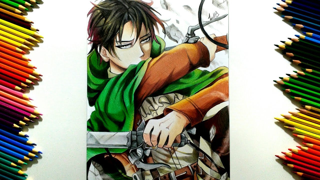 Drawing - Levi Ackerman ( Shingeki no kyojin 進撃の巨人 )