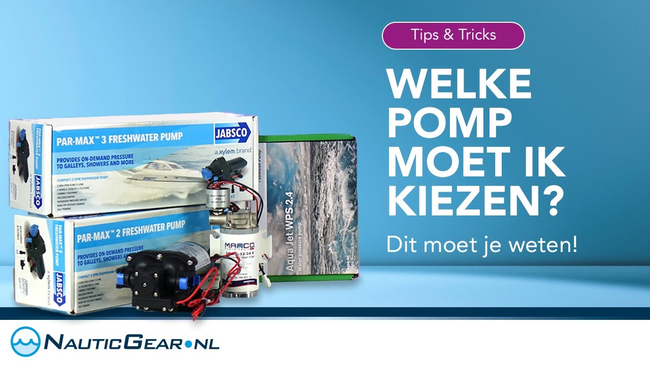 Drinkwaterpomp voor boot! Hoe kies ik de juiste?