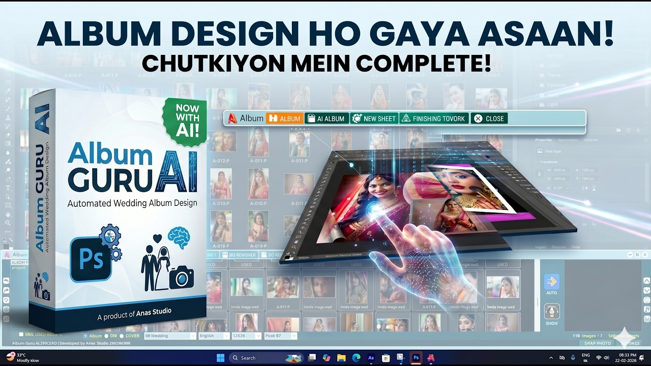 👉 🚀 Album GURU AI 🔥 Best Album Design Software 2026 | 😍 Ultimate 2 Lakh+ Wedding Album Backgrounds 🔥