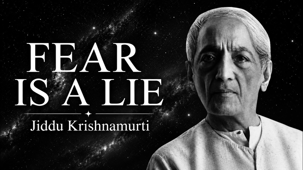 Jiddu Krishnamurti: How to Dissolve Fear (The Illusion That Paralyzes You)
