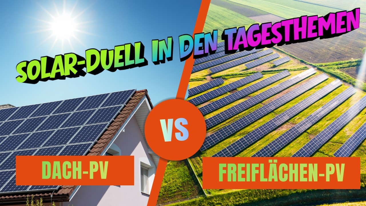 Energieexperte attackiert private PV-Anlagen in den TAGESTHEMEN | Freiflächen-Solaranlagen billiger!
