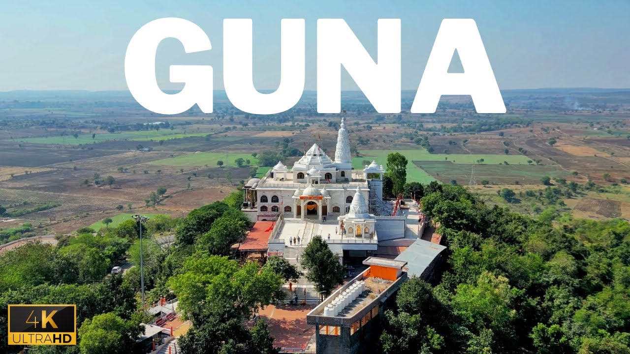Guna City | Hanuman Tekri | Gopi Sagar Dam | Drone Shots | 4K 60fps