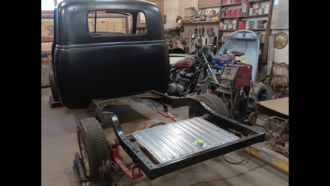 1951 CHEVY RELOCATED FUEL TANK INSTALL!
