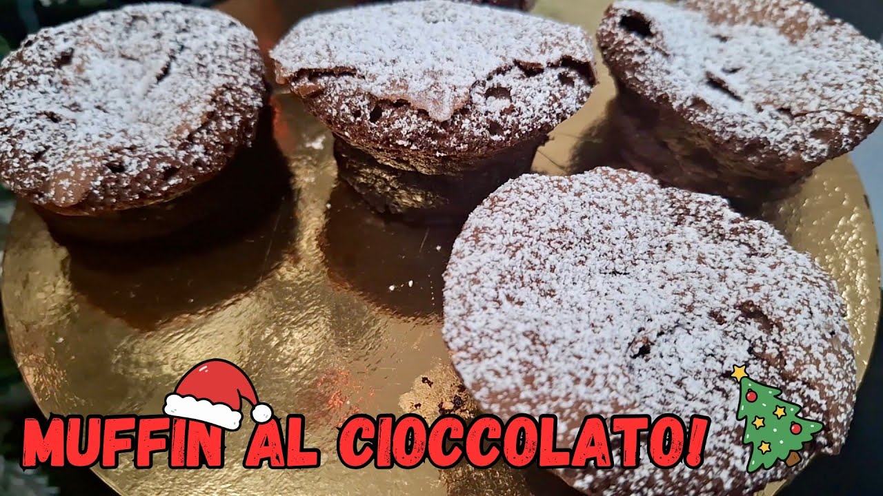 Muffin al cioccolato: dolcetti soffici e golosi per Natale! 🎄🎅